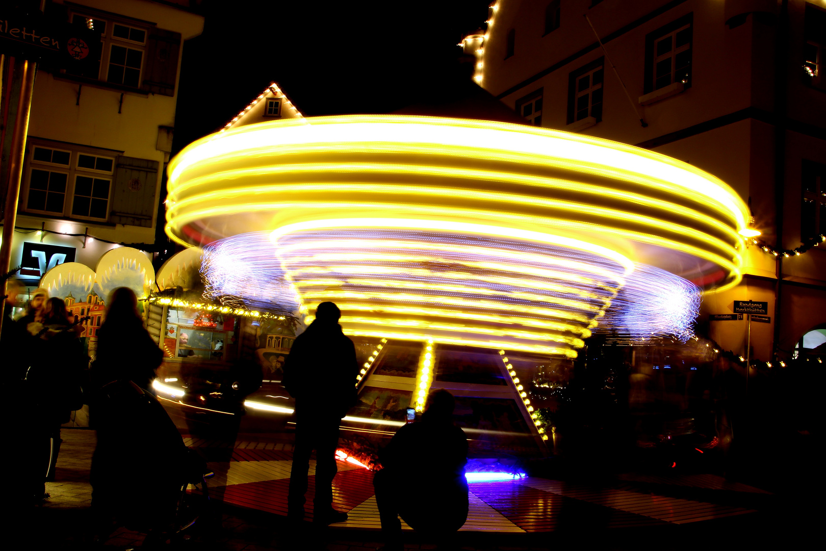 Karussell vom Weihnachtsmarkt in Biberach