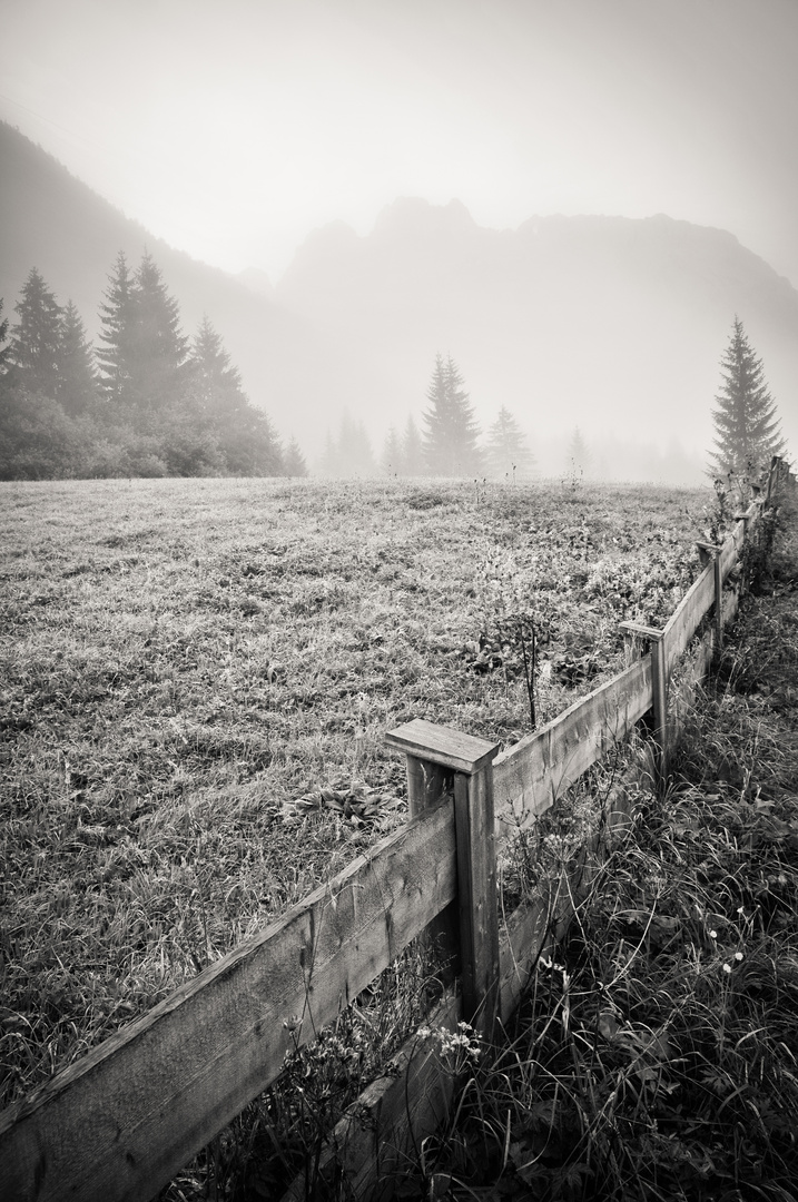 Karwendel im Morgennebel