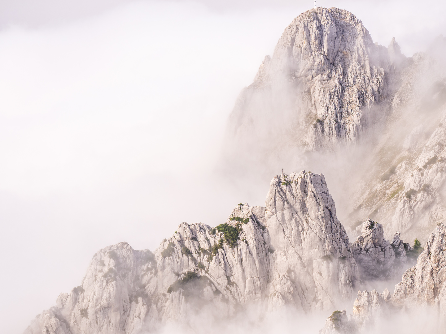 Karwendel in den Wolken