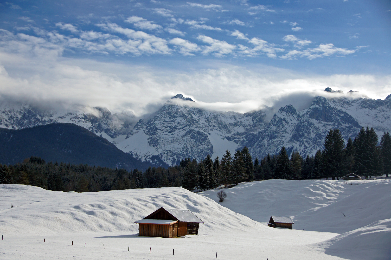 Karwendel in den Wolken