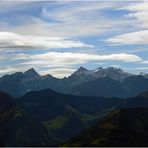 Karwendel und Wetterstein gestern gegen 14h00