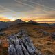 Karwendelberge im Sonnenuntergang