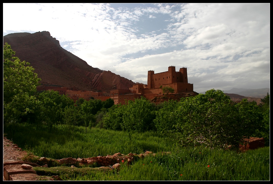 Kasbah im Dadéstal, Marokko