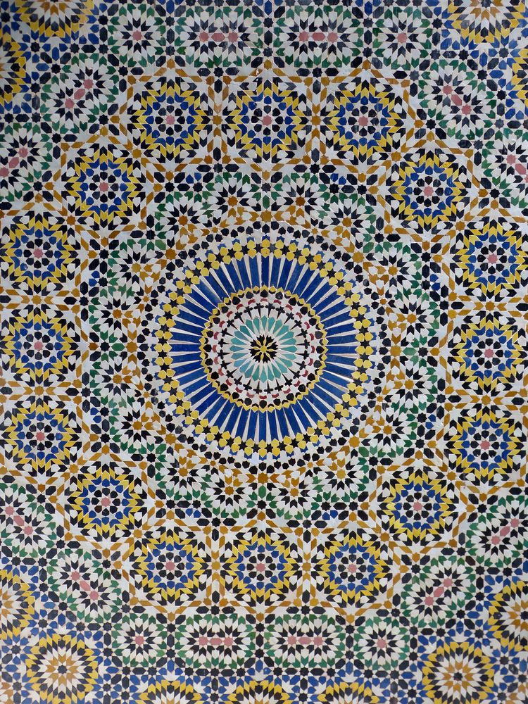 Kasbah von Telouet - kunstvolles Mosaik