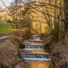 Kaskaden in der Abendsonne