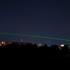 Kassel bei Nacht - Orangerie mit Laser