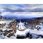 Kassel - Blick vom Herkules  - Herkulesblick im Winter