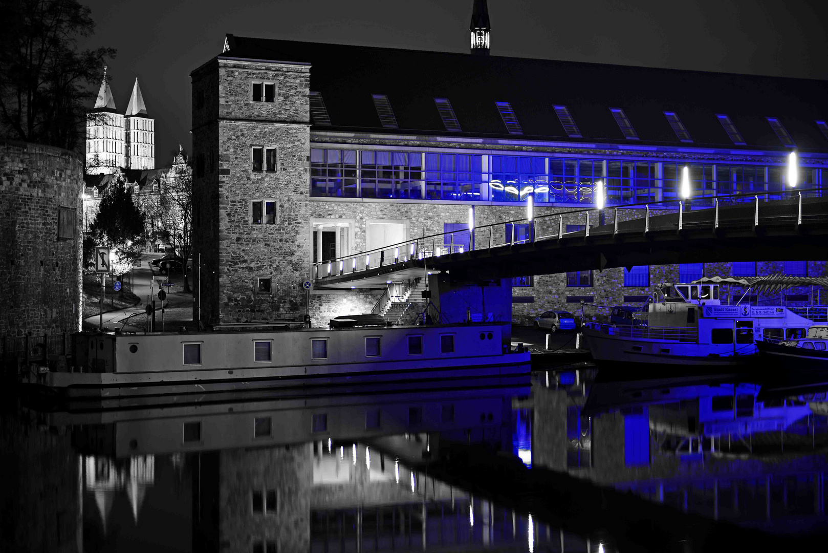 Kassel Karl Branner Brücke in die Unterneustadt