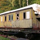 Kasten eines preußischen Abteilwagens im Eisenbahnmuseum Bochum-Dahlhausen