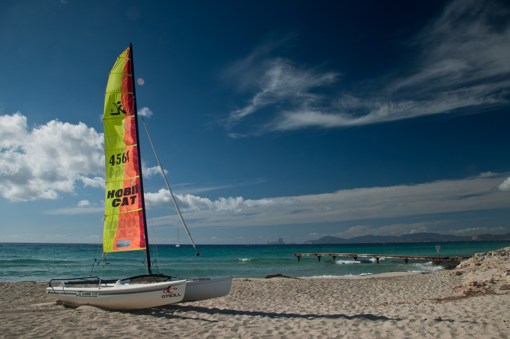 Katamaran am Strand