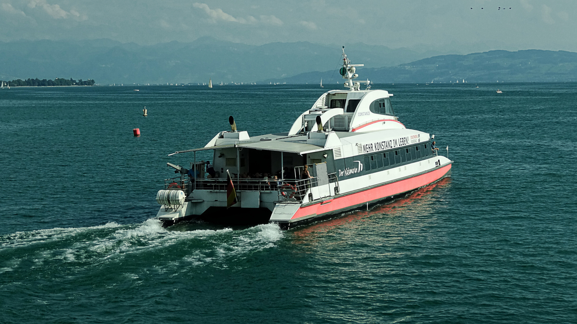 katamaran auf dem bodensee