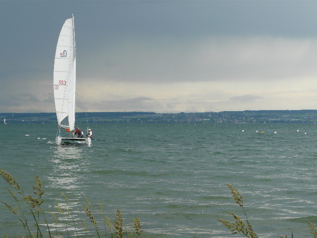 Katamaran auf dem Bodensee