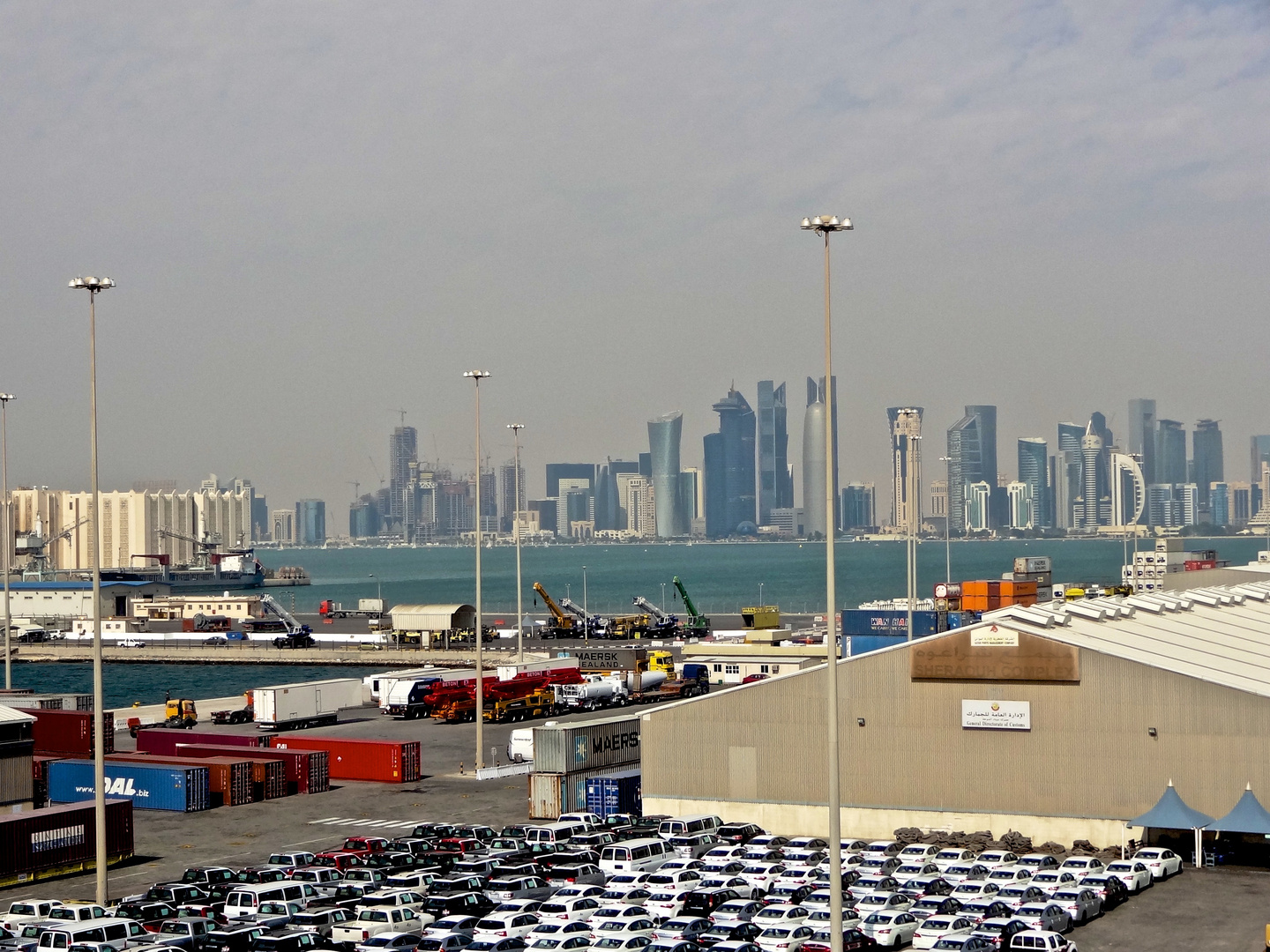 Katar : (Qatar) Hafen von Doha.