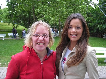 Kate Hall und ich beim ZDF Fernsehgarten