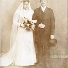 Katharina Liebscher geb. Martin mit Karl (Carl) Liebscher Hochzeit 25.10.1898