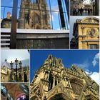 Kathedrale in Reims  rundum, ....