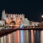 Kathedrale Palma de Mallorca bei Vollmond
