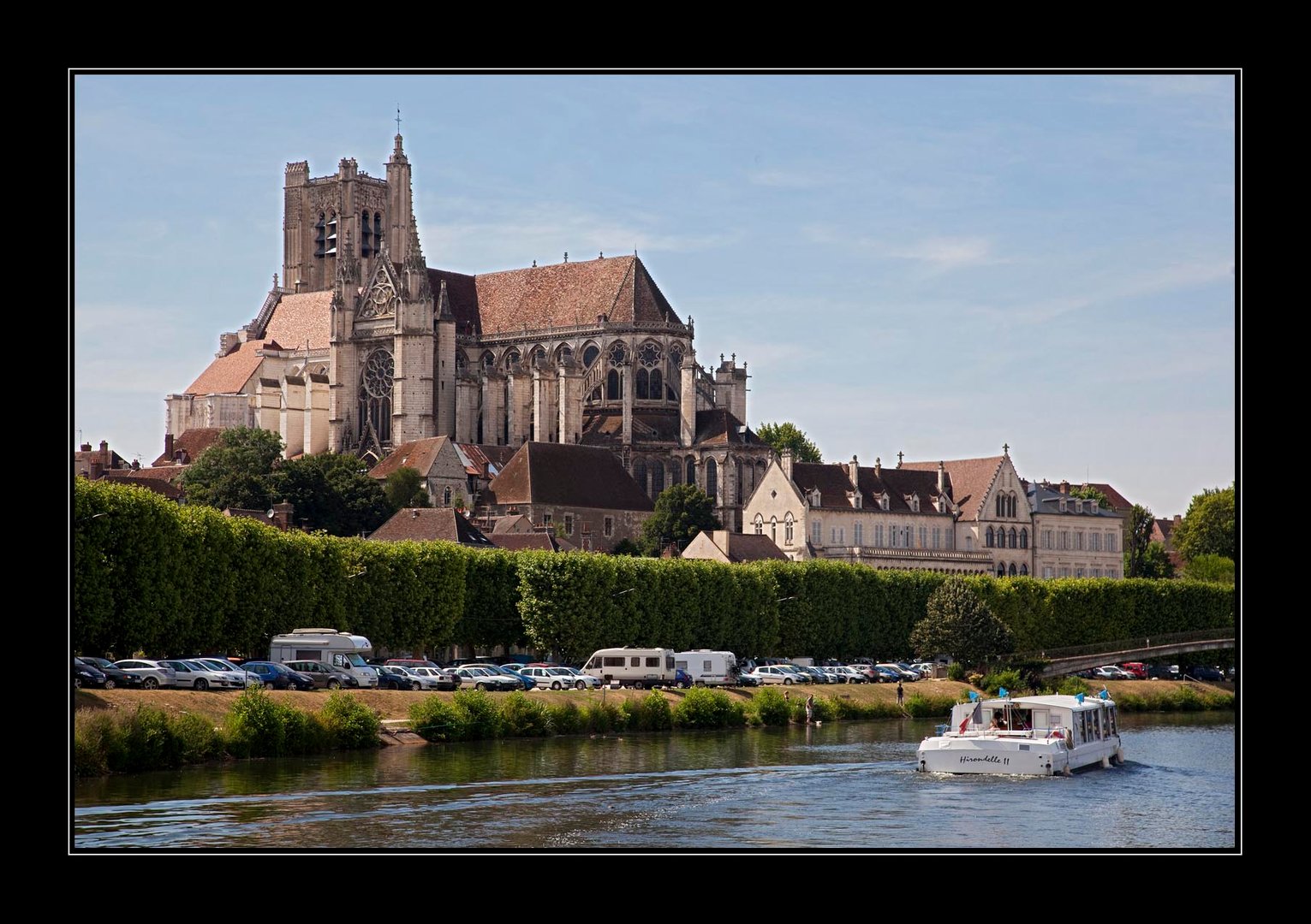 Kathedrale von Auxerre im Burgung an