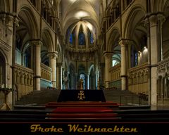 Kathedrale von Canterbury in der Weihnachtszeit