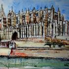 Kathedrale von Palma de Mallorca - Aquarell