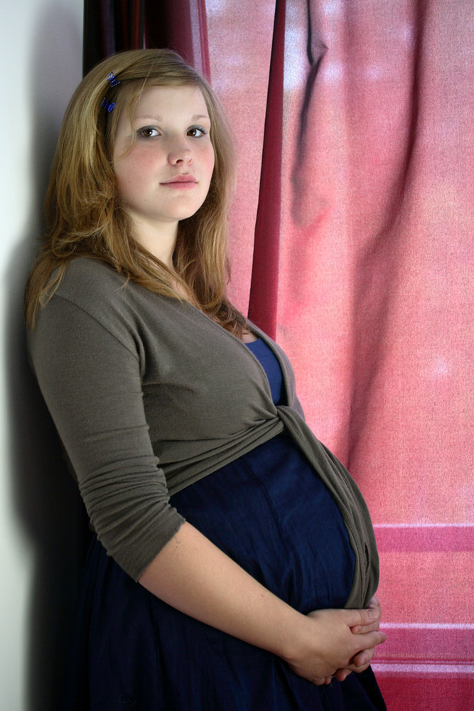 Kathi 1 Tag vor der Entbindung