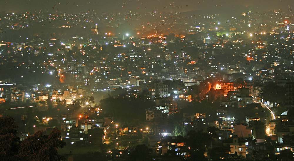 Kathmandu by night...