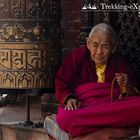 Kathmandu, Nepal - Pilger an derBodanath Stupa