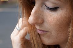 Katja / Freckles Close-up