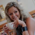 Katja im Caffee