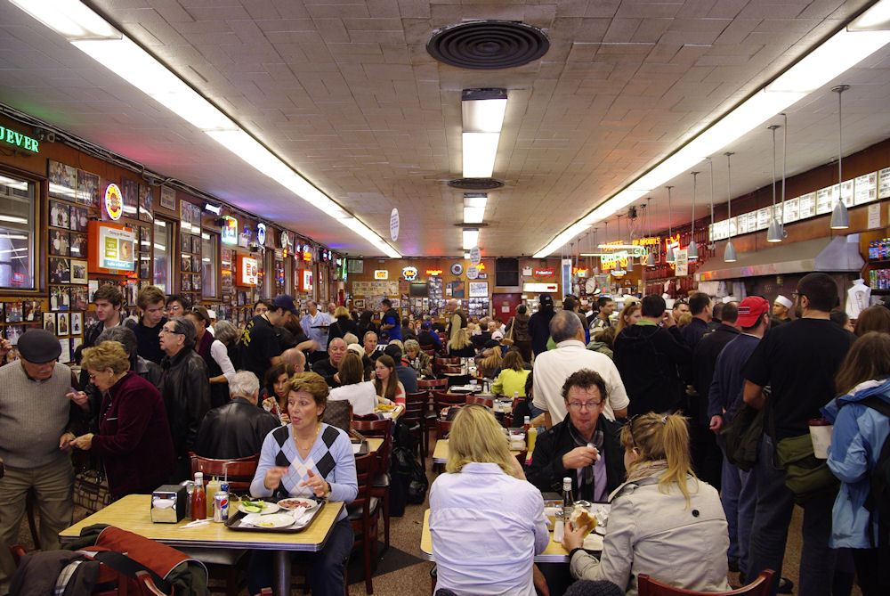 Katz Deli Katz's Delicatessen in New York Foto & Bild erwachsene