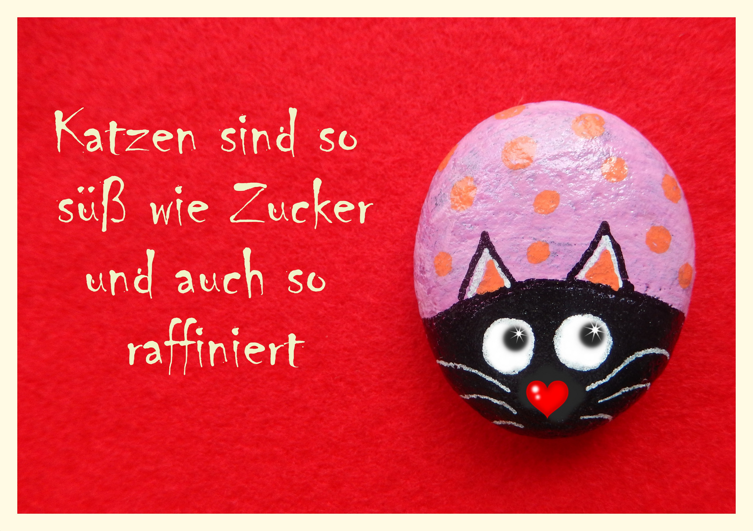 Katzen sind wie Zucker..