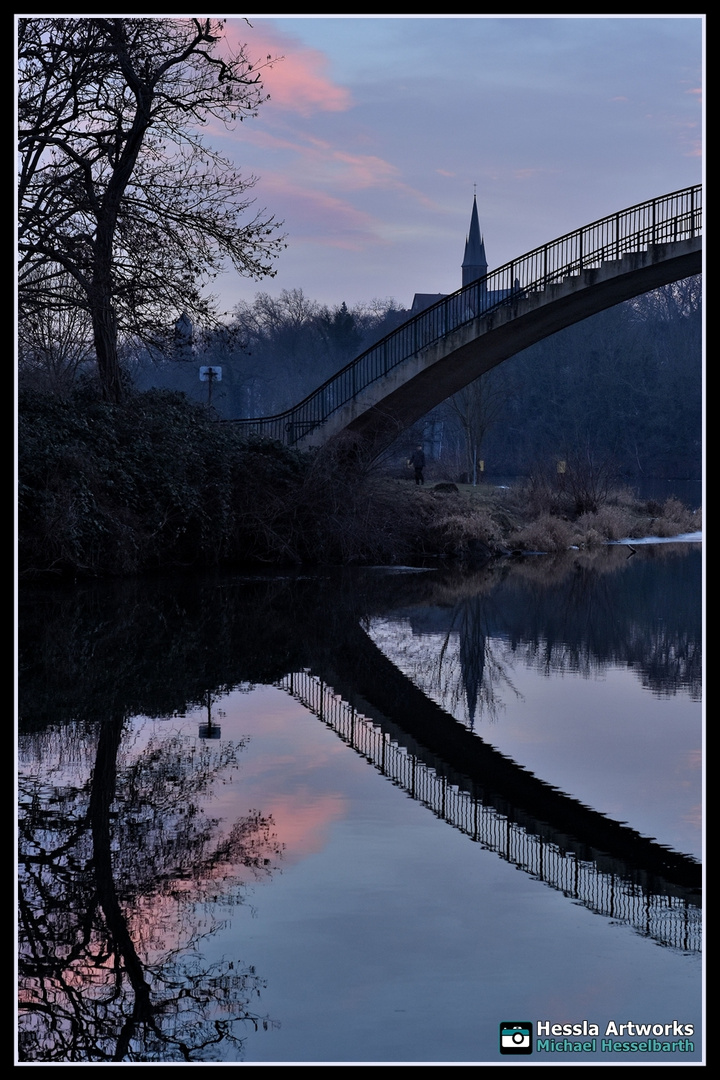 Katzenbuckel, Brücke zum Forstwerder - Halle/Saale.