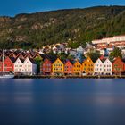 Kaufmannshäuser von Bryggen in Bergen