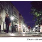 Kaunas old town at night