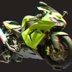 Kawasaki ZX10 (3D Anaglyphe)