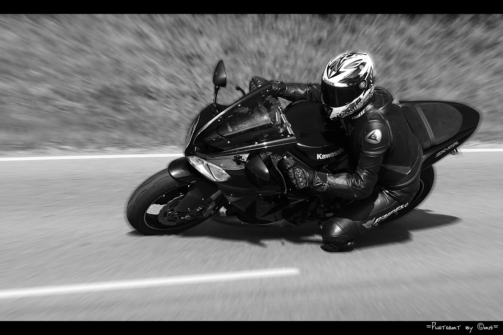 Kawasaki ZX10R in motion