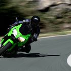 Kawasaki ZX9R Kurvenfahrt