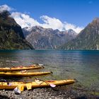 Kayaking at Milford Sound, Fiordland National Park, South Island