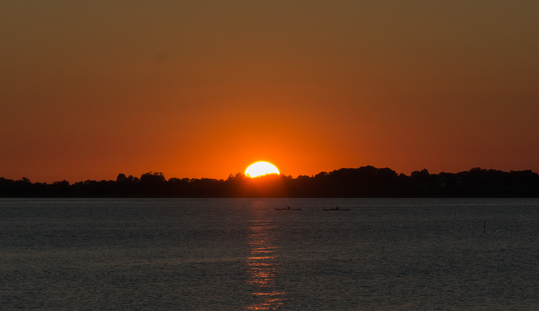 Kayak's at Sunset, Holbaek, Denmark