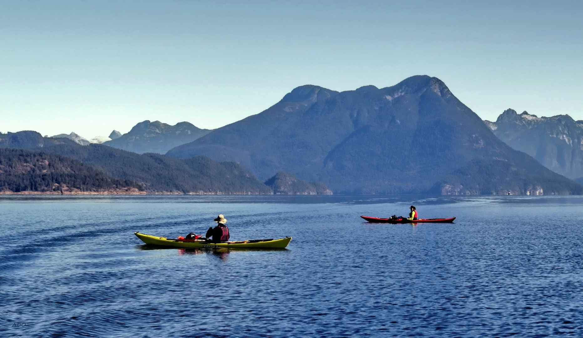 Kayaks in the Sun