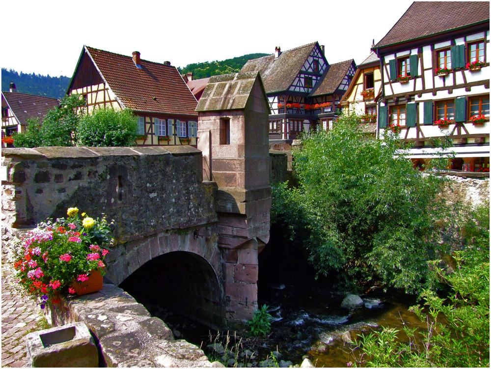 Kaysersberg an der Weiß Foto & Bild europe, france, alsace elsass