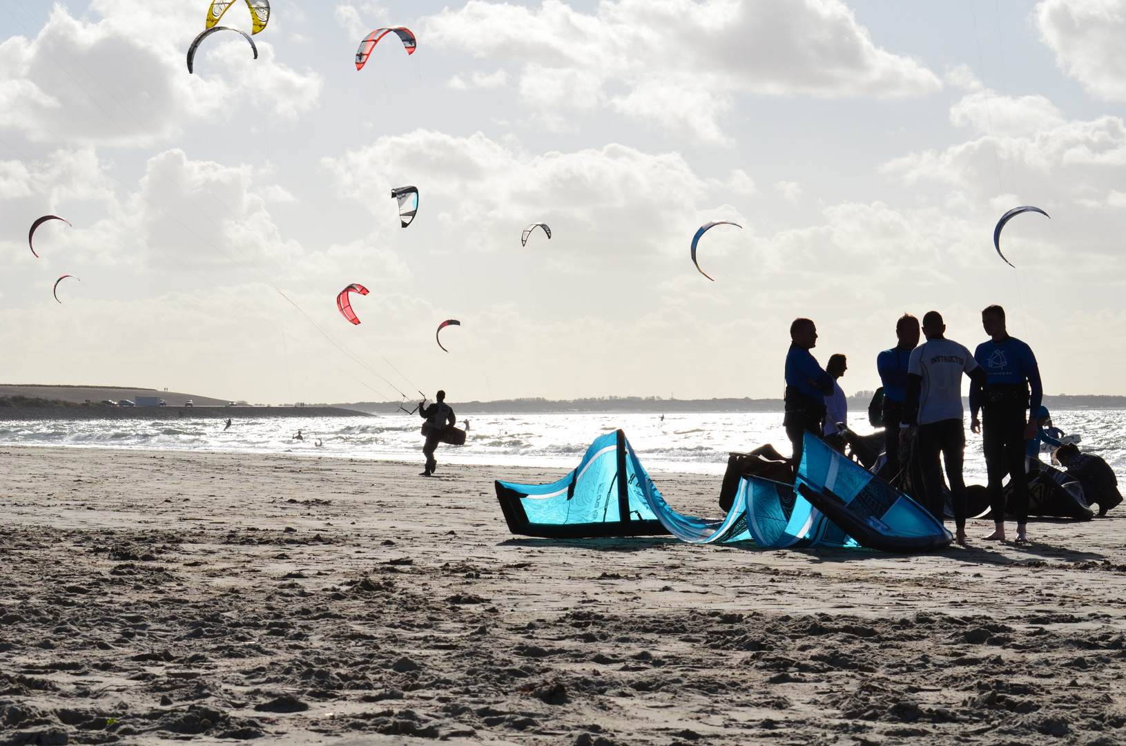 Kaysurfer am Nordseestrand