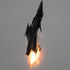 Kecskemét International Airshow 2010, burning Gripen