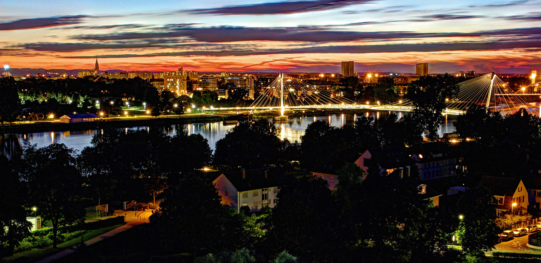 Kehl - Straßburg - Blick