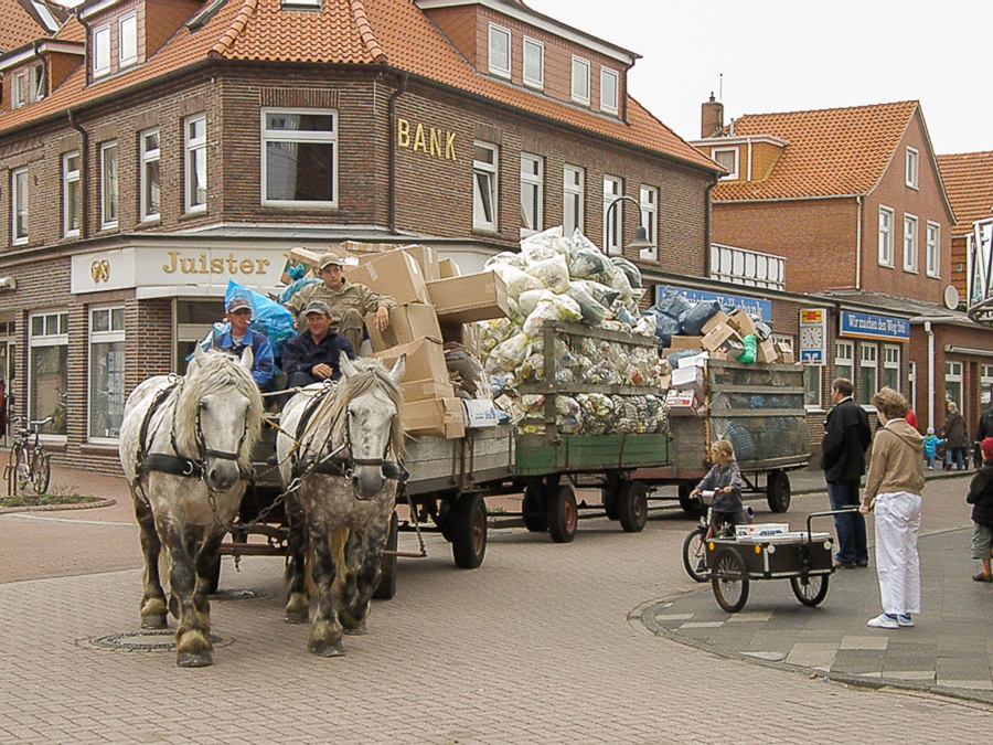 Kehrichtabfuhr in Juist