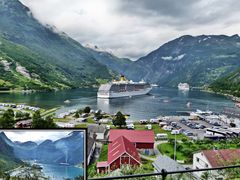 Kehrseite (Smog) von Kreuzfahrten im schönsten Fjord