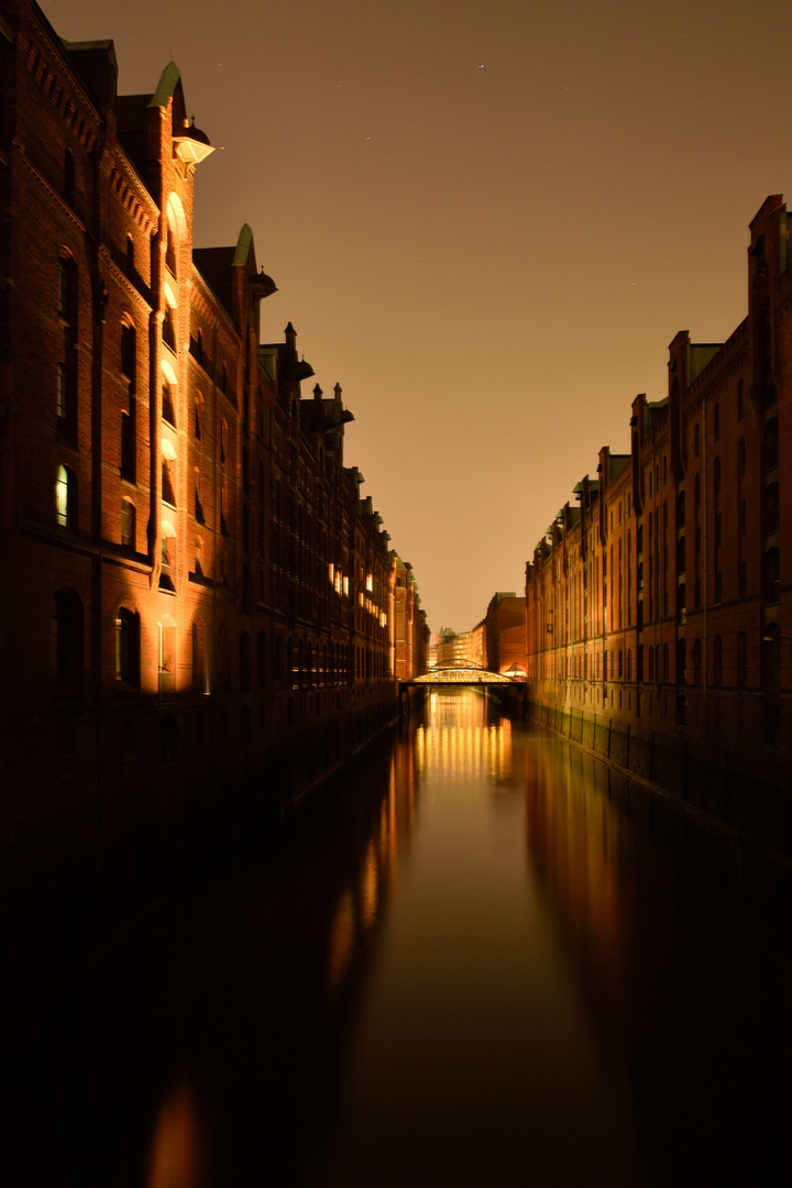 Kehrwiederfleet in der Speicherstadt von Hamburg