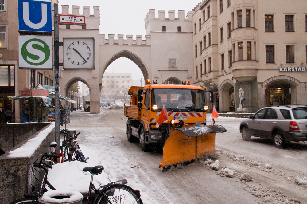 Kein Bummelwetter in München.....