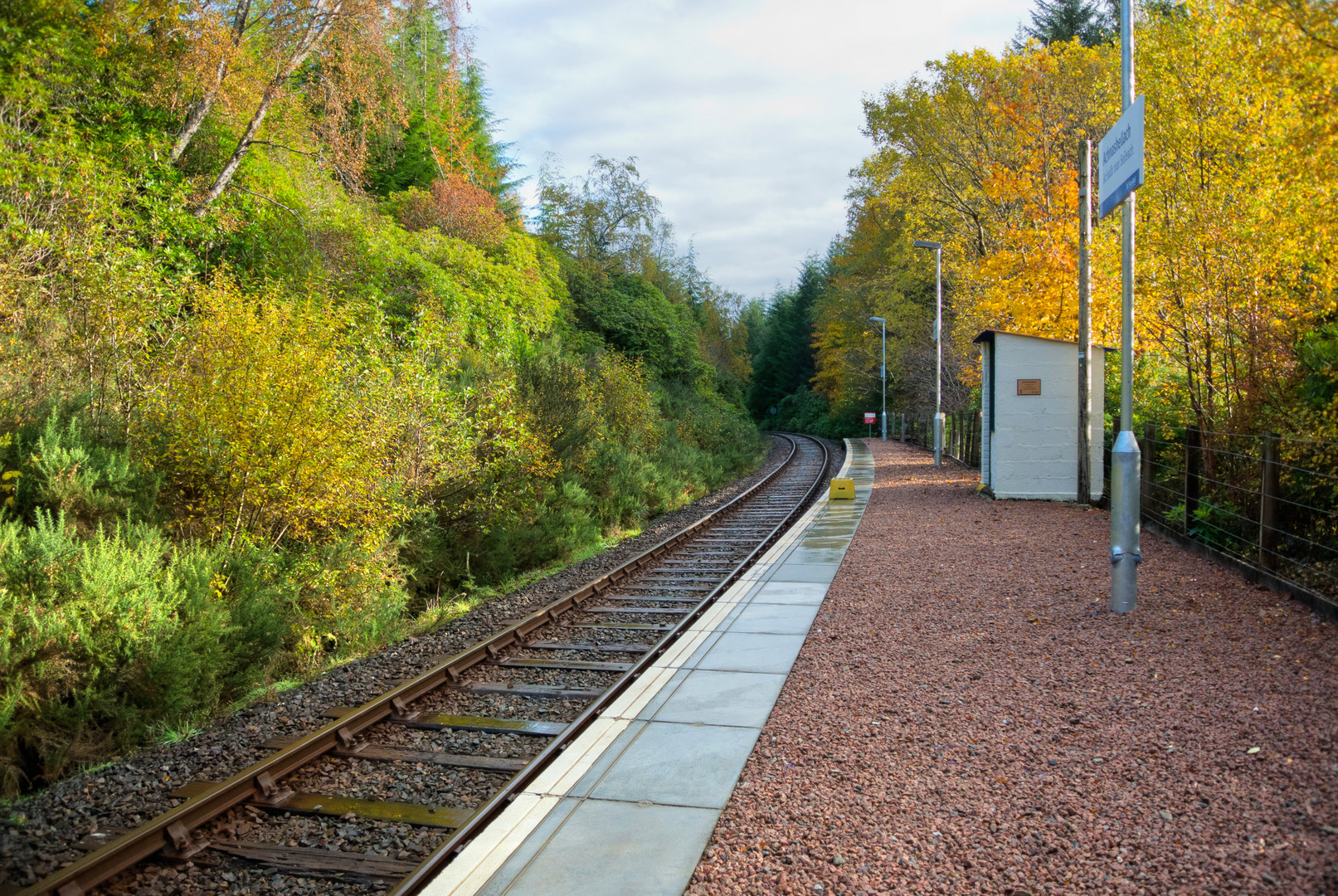 Kein "großer Bahnhof": Achnashellach Station