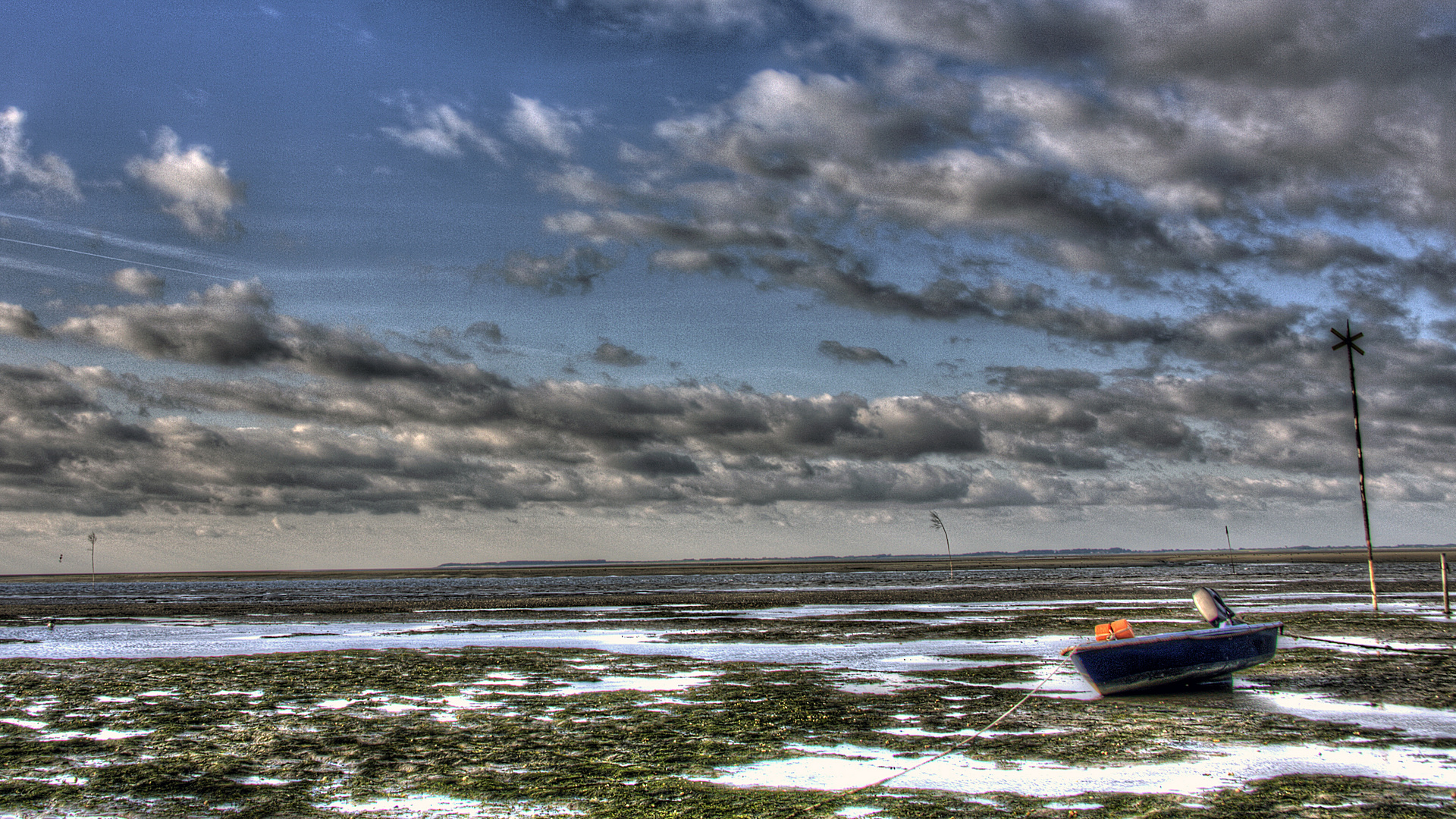 Kein Handbreit Wasser unterm Kiel